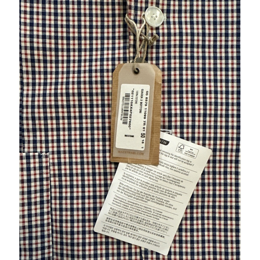 Maestrami Made in Italy Blazer – Men's EU 50 (US 40) – Cotton, Check pattern‎ - Picture 6 of 12